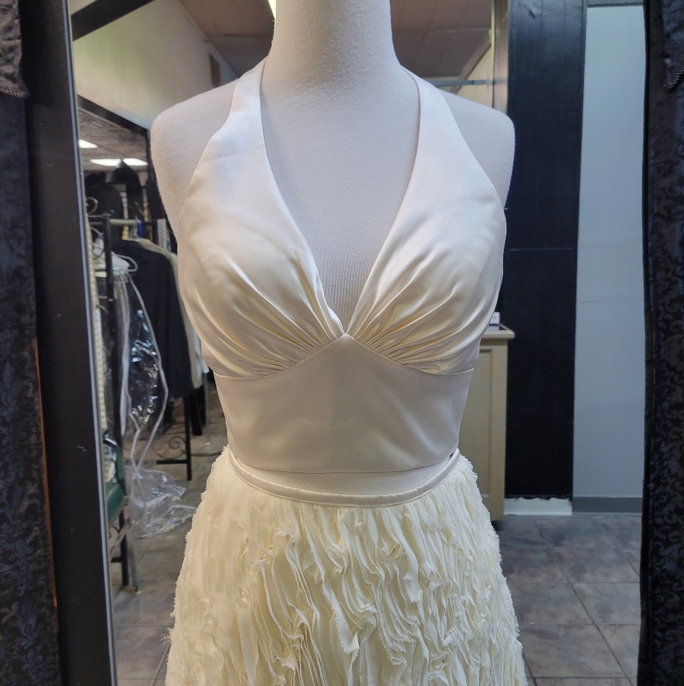 RACHEL ALLAN CREAM 2 PROM DRESS